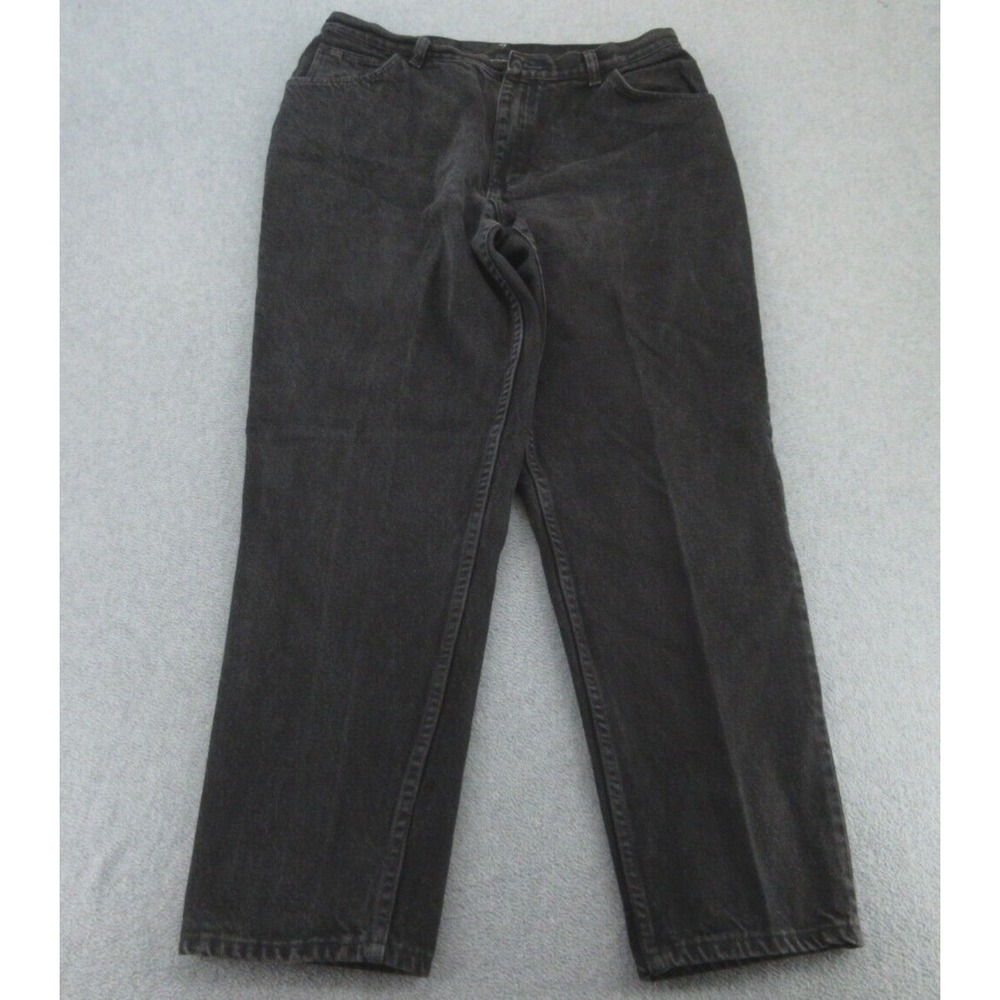 Gitano Womens Jeans Tapered Black Vintage High Waisted Cotton 18 Petite